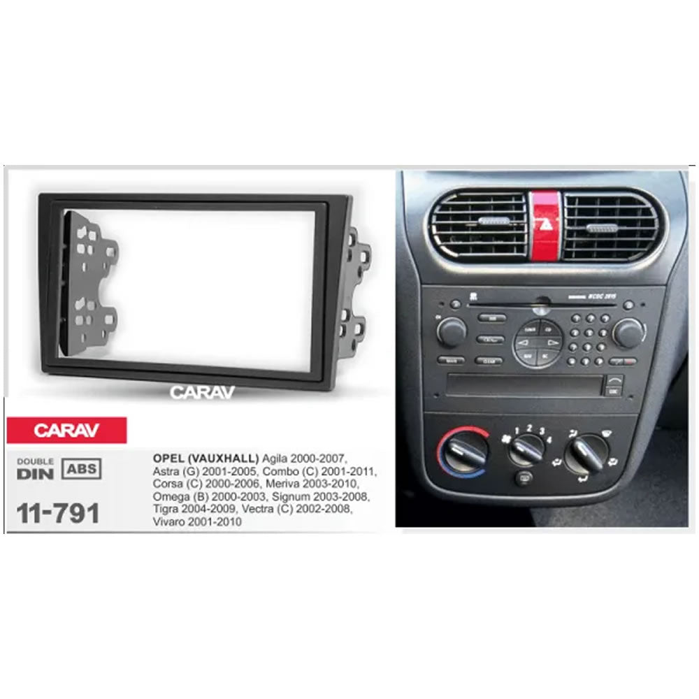 Carav 11-791 Opel Corsa, Astra In-Dash Car audio installation kit (Radio Trim)