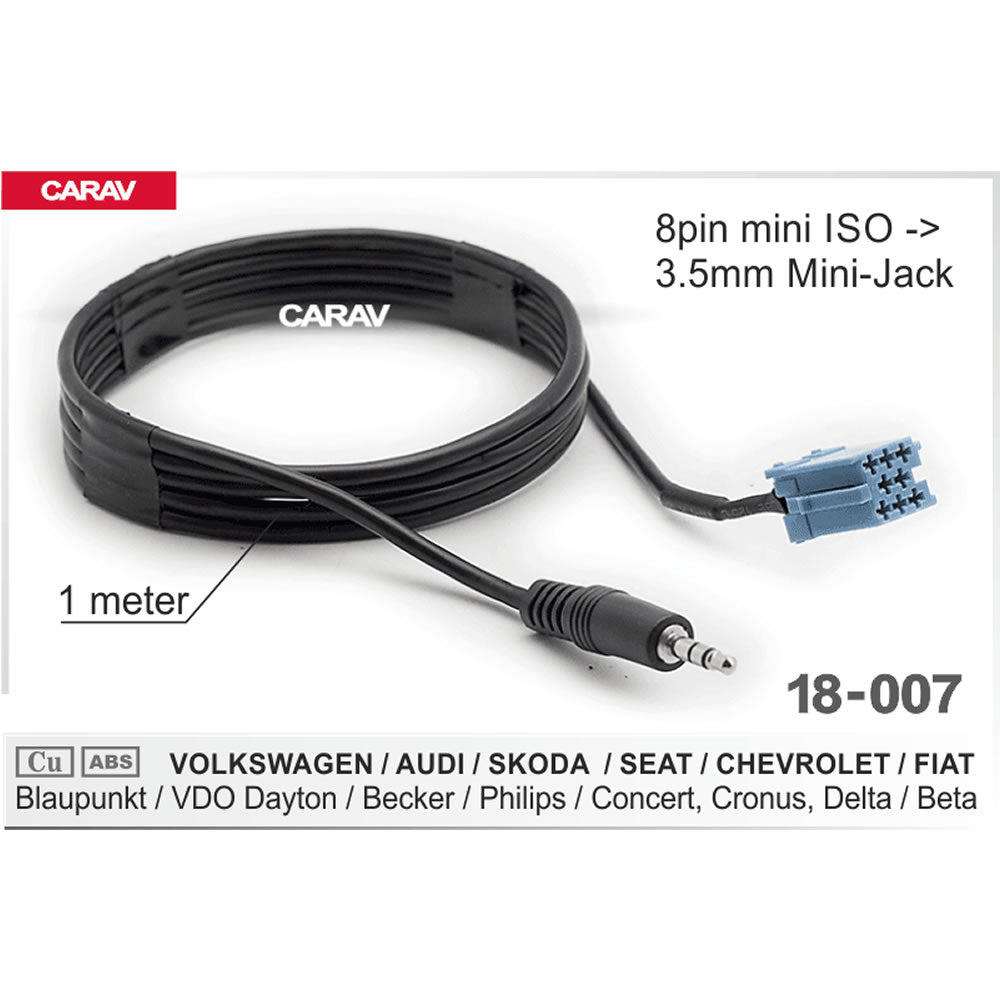 Carav 18-007 - Aux Adapter (VW, Seat, Audi, Skoda, Chev, Fiat)
