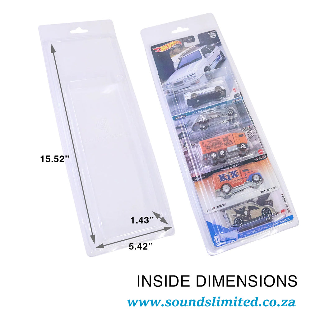 Clam Shell Protector Case for Set of 5 Hot Wheels Premium Pop Culture, Car Culture, Boulevard