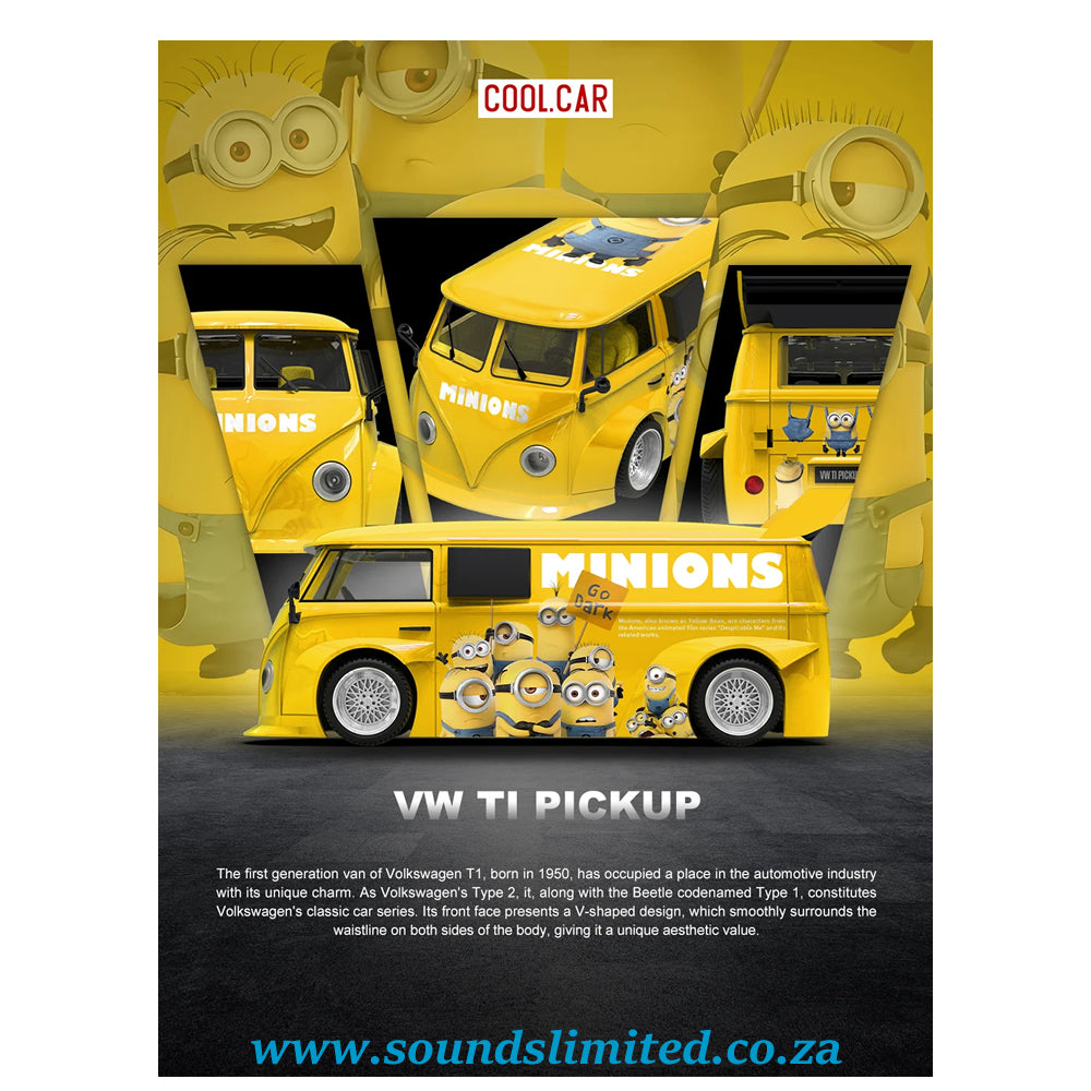 Cool Car Volkswagen TI PICKUP Minions Yellow CC642953