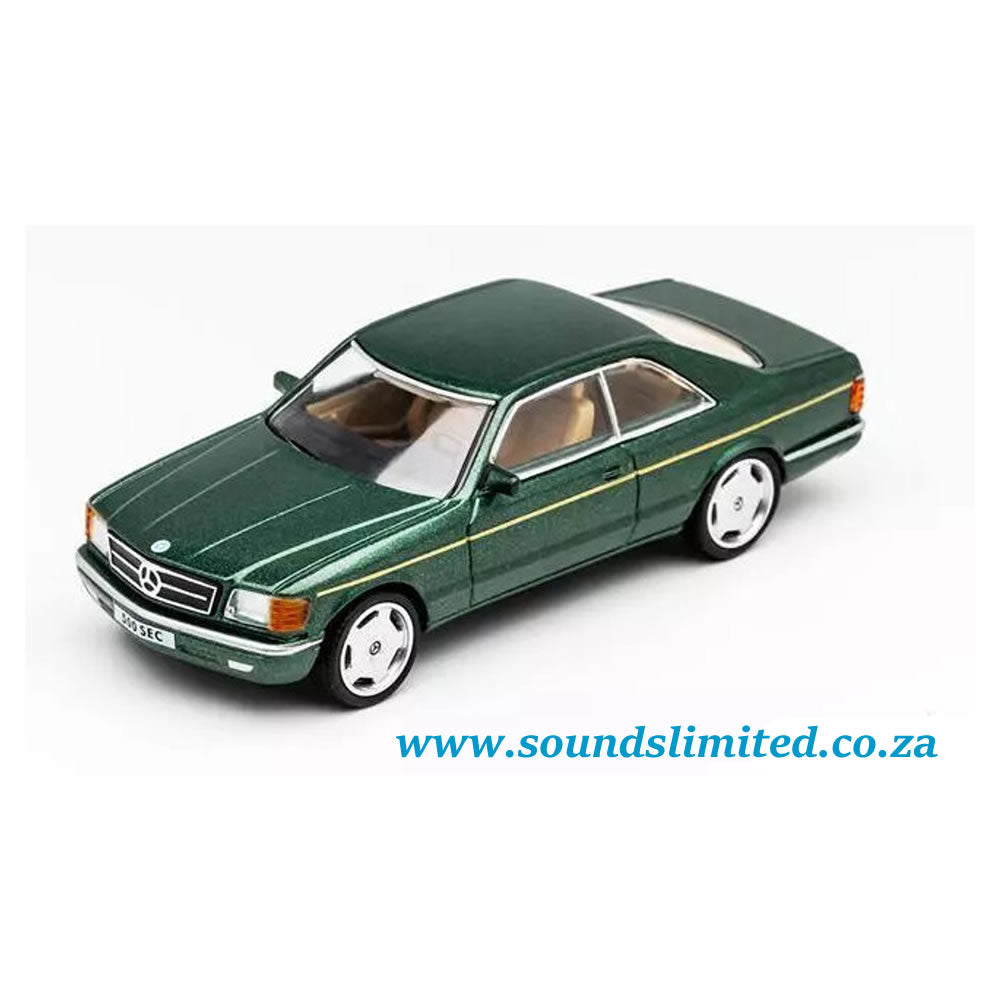 DCT Die Cast Team 1/64 Mercedes Benz 500 SEC, Metallic Green LL-010-87