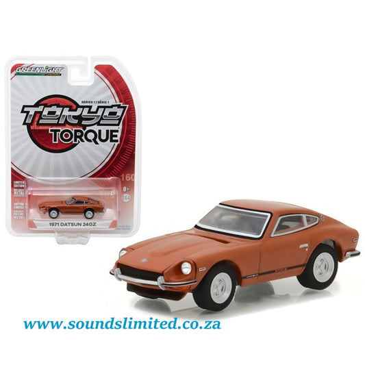 Greenlight 1971 Datsun 240Z 918 Orange Tokyo Torque Series 1 1/64