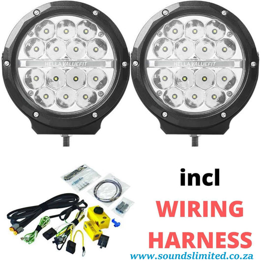 Hella VF6306-2 ValueFit Supernova 6” LED Auxiliary Spot Light ECE Approved (2 Spotlights with wiring Harness)