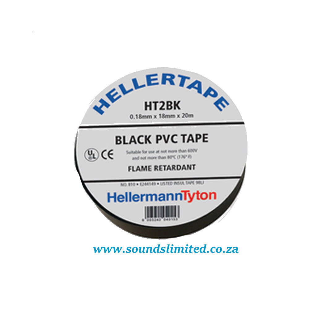 Hellertape HT3BK Flame Retardant PVC insulation tape