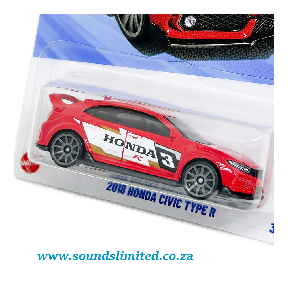 Hot Wheels 2018 Honda Civic Type R HYY64 Long Card