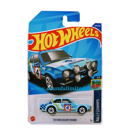 Hot Wheels 2022 - '70 Ford Escort RS1600 - Rally Champs - Blue