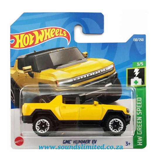 Hot Wheels 2022 Green Speed 1:64 Vehicle - Yellow GMC Hummer EV