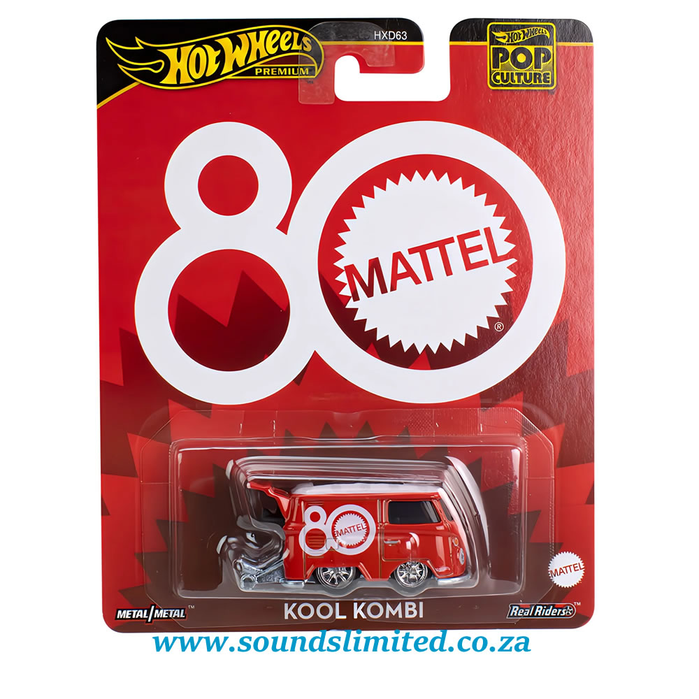 Hot Wheels 2025 Pop Culture Kool Kombi JBL68 Mattel 80th Anniversary