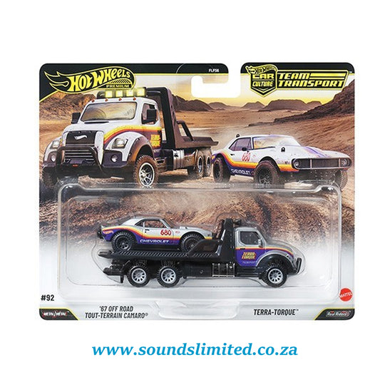 Hot Wheels 2026 Car Culture Team Transport #92 ’67 Off Road Tout-Terrain Camaro / Terra Torque ‘MURICA’ JHX93