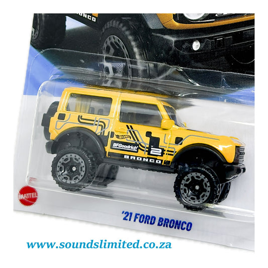 Hot Wheels '21 Ford Bronco HYX50 Long Card