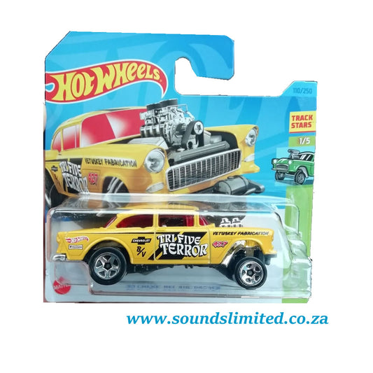 Hot Wheels '55 Chevy Bel Air Gasser Yellow 1:64