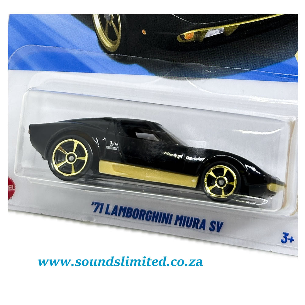 Hot Wheels '71 Lamborghini Miura SV Long Card HYX73
