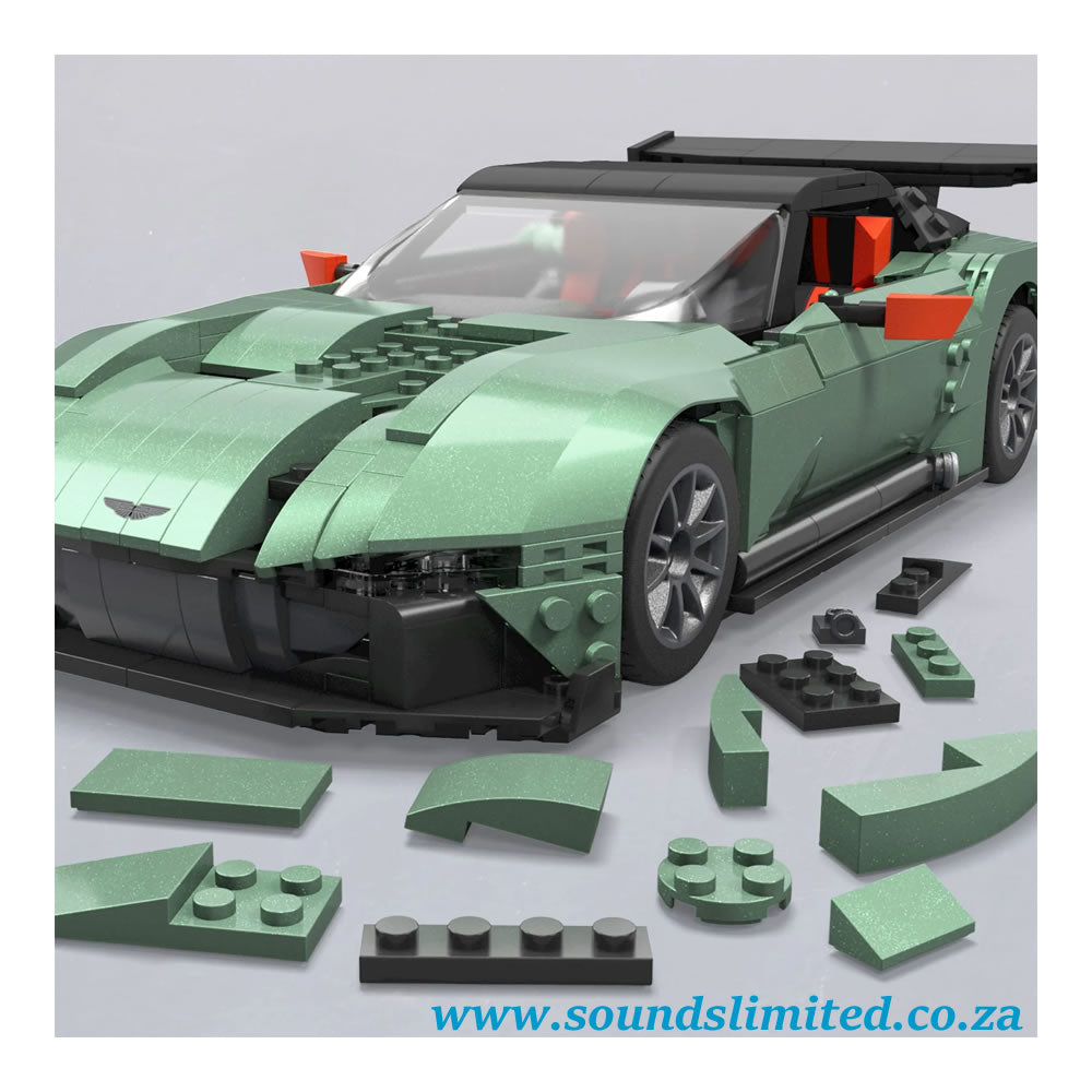Mattel Brick Shop MEGA Hot Wheels Aston Martin Vulcan Vehicle Building Kit (986 Pieces) - HMY97