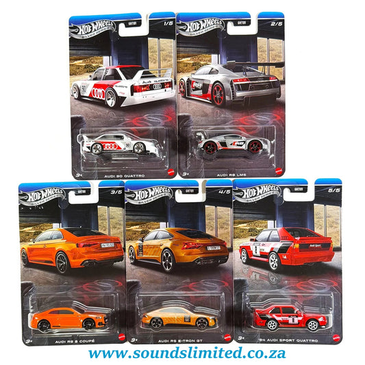 Hot Wheels Audi Series 2026 Silver Series Set of 5 GRT01-9C6Q