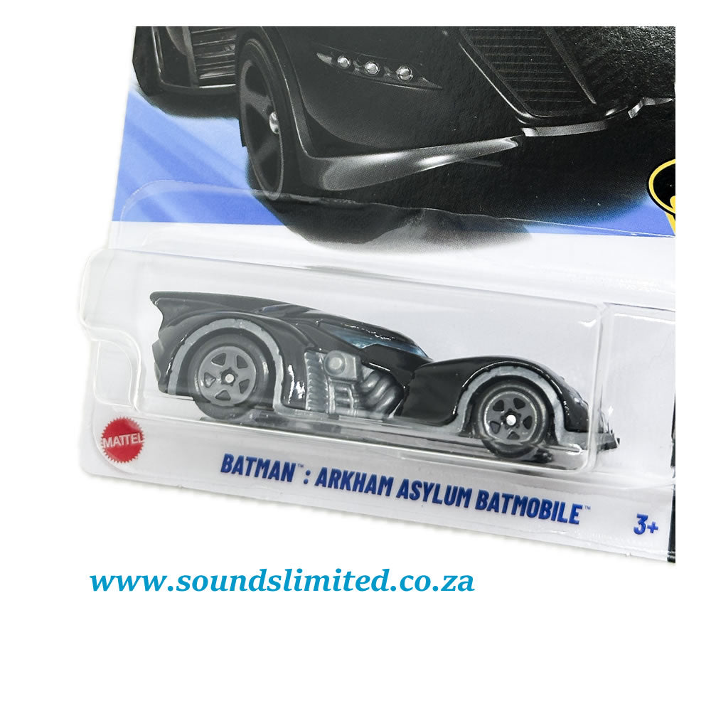 Hot Wheels Batman Arkham Asylum Batmobile HYX81 Short Card