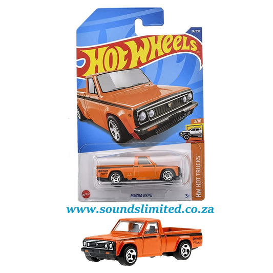 Hot Wheels Mazda Repu Orange Long Card