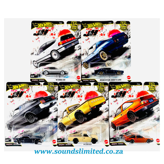 Hot Wheels Japan Historics 5 JH5 Car Culture Set of 5 Cars FPY86-976P
