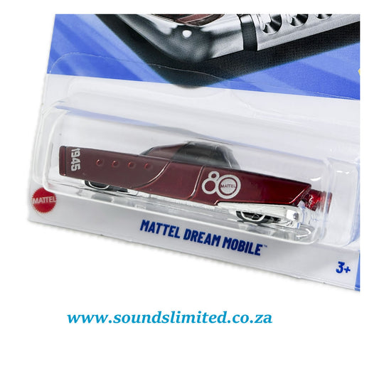 Hot Wheels Mattel Dream Mobile Mattel 80 Anniversary HYX42 Long Card