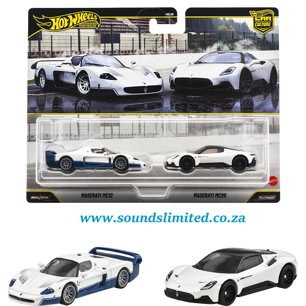 Hot Wheels Premium 2 Pack Maserati MC12 & Maserati MC20 JHW55