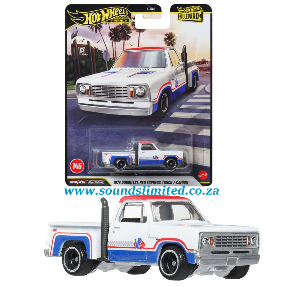Hot Wheels Premium Boulevard #145 1978 Dodge Lil Red Express Truck JHW27
