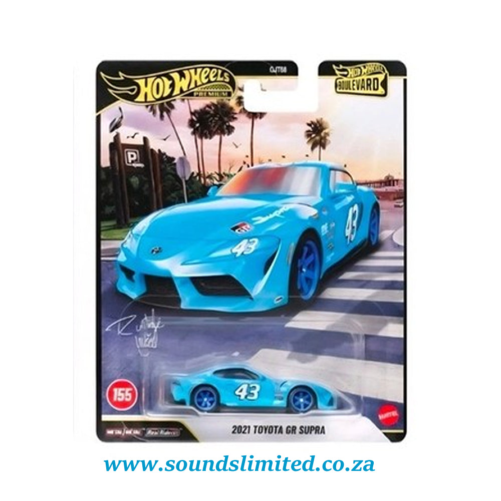 Hot Wheels Premium Boulevard 2021 Toyota Supra #155 JHW34