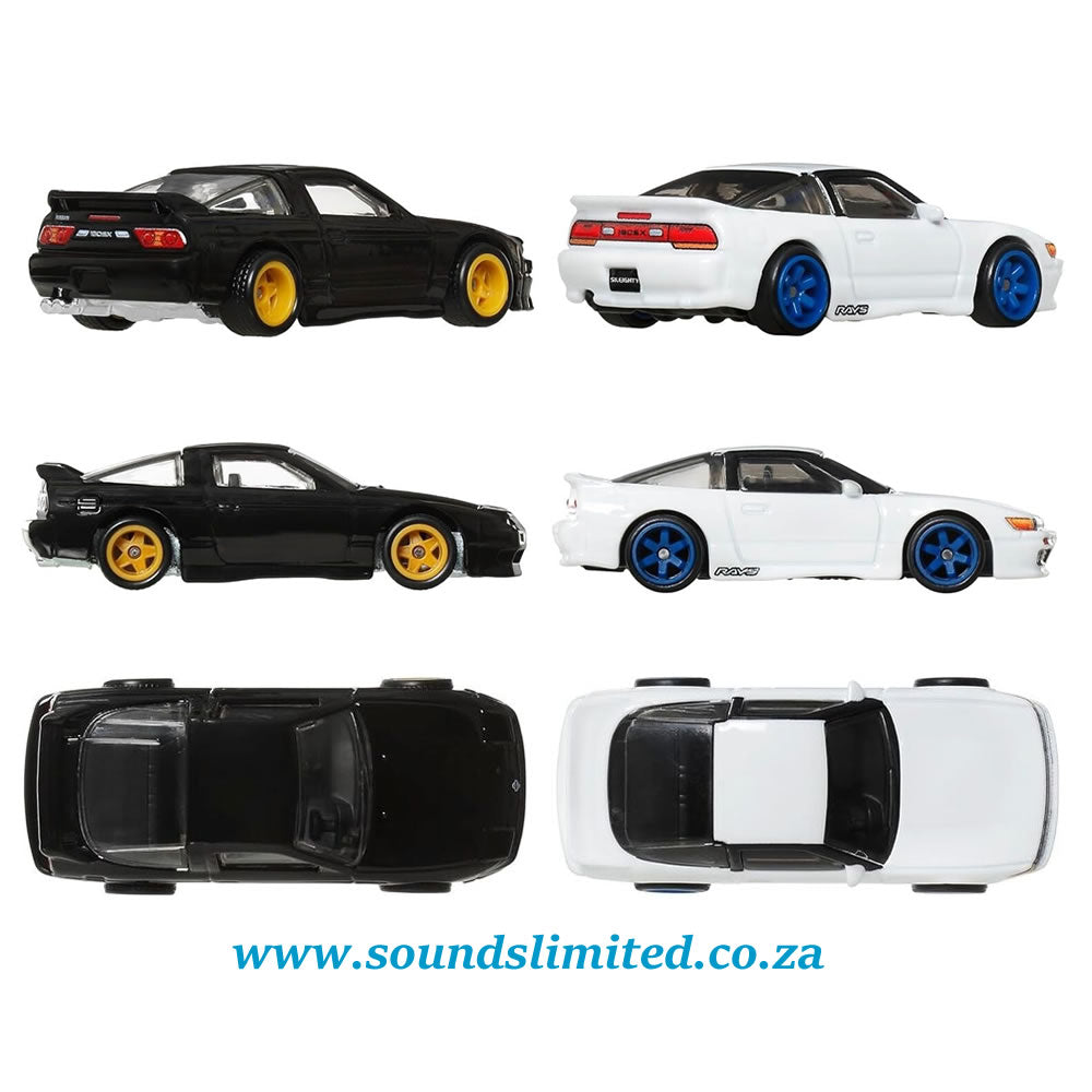 Hot Wheels Premium Car Culture 2-Pack '96 Nissan 180SX Type X - Nissan Sileighty JBK96