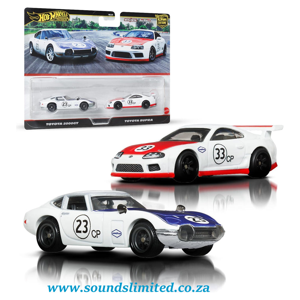 Hot Wheels Premium Car Culture 2-Pack Toyota 2000GT & Toyota Supra JBL03