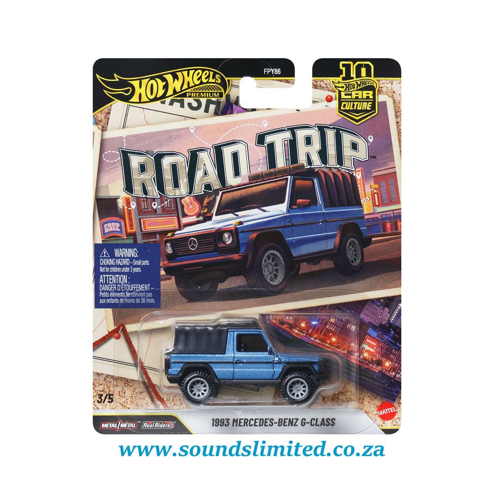 Hot Wheels Premium Car Culture Road Trip 1993 Mercedes‑Benz G‑Class JKF38
