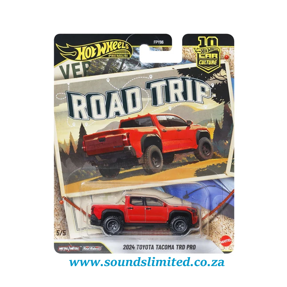 Hot Wheels Premium Car Culture Road Trip 2024 Toyota Tacoma TRD Pro JKF40