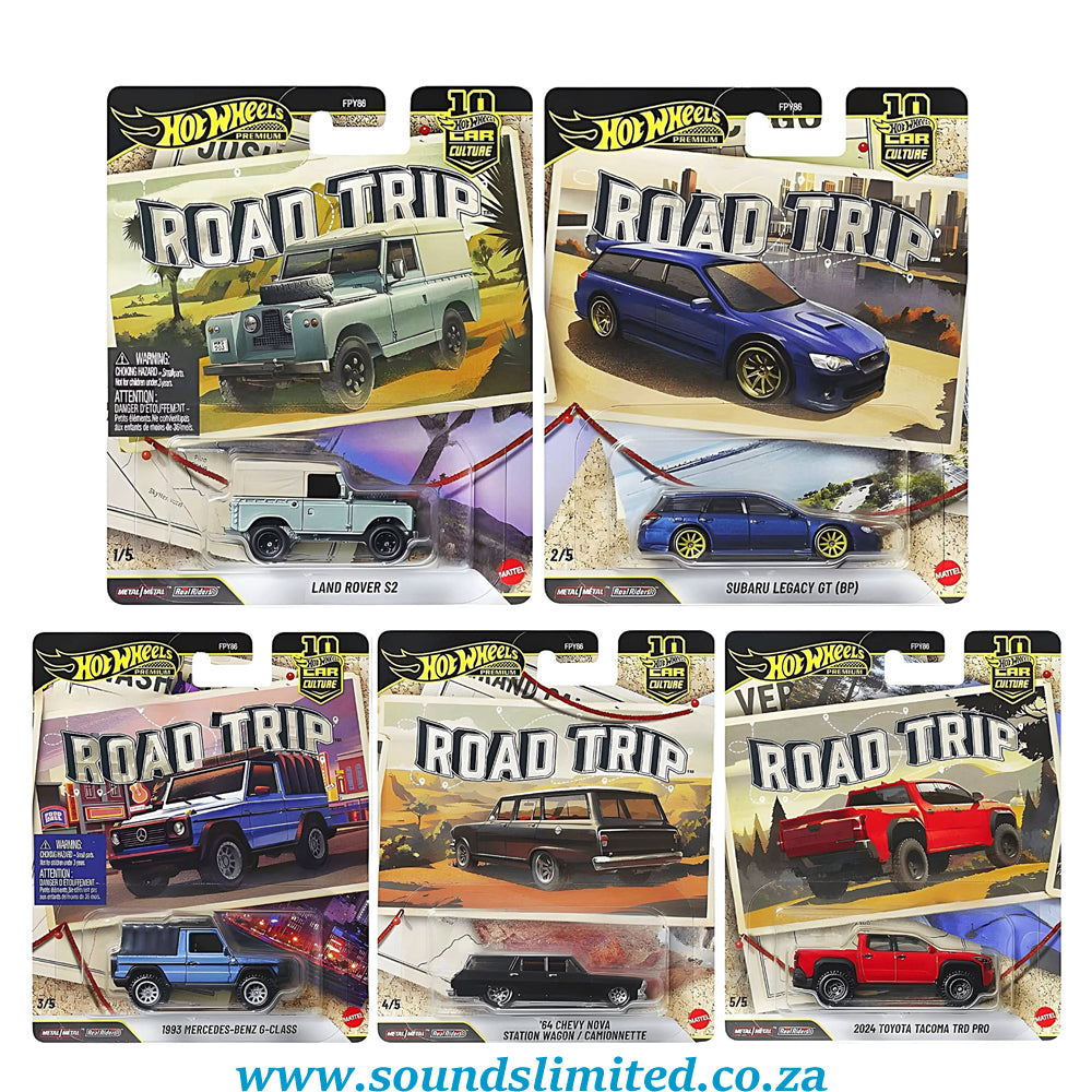 Hot Wheels Premium Car Culture Road Trip Set of 5 FPY86-9C1V