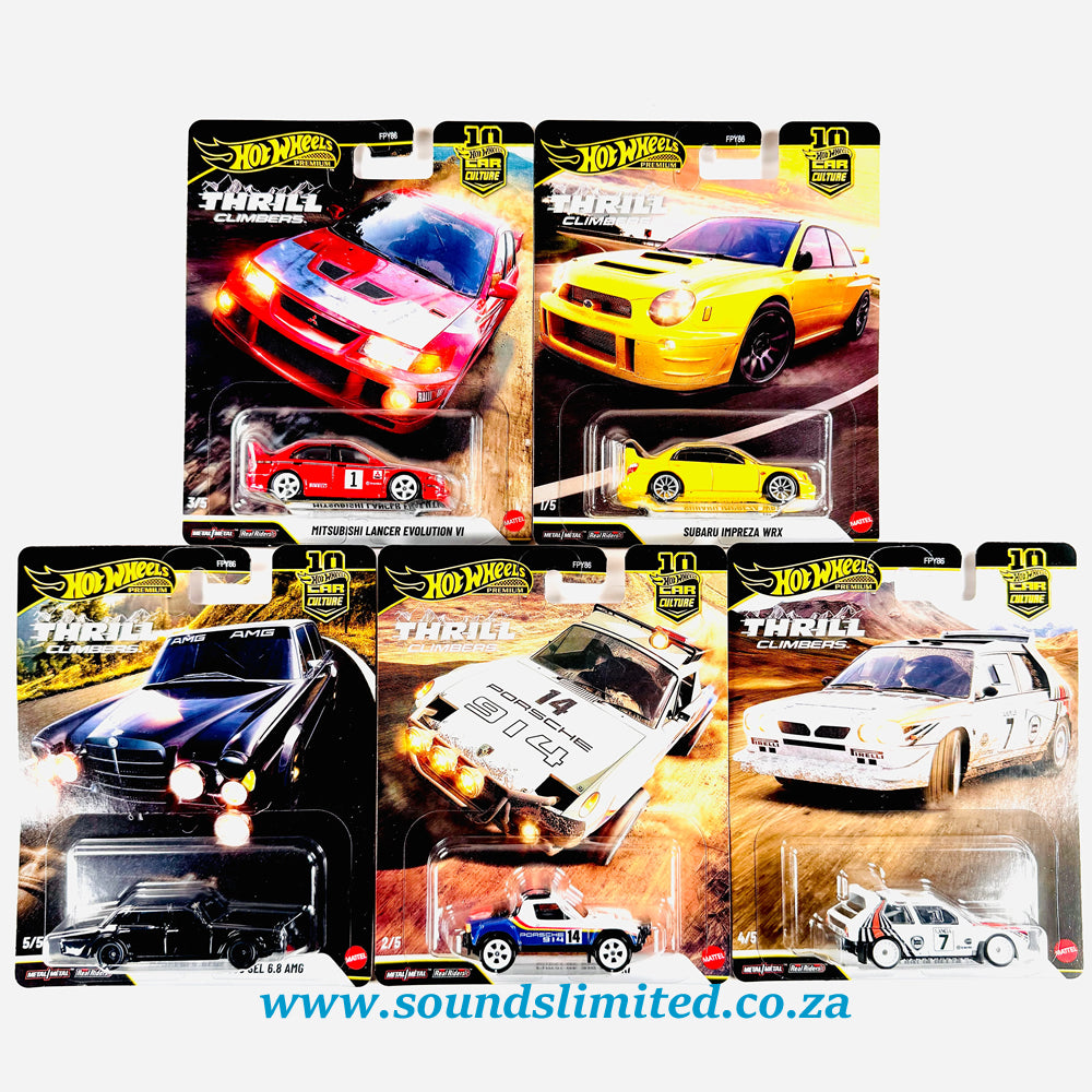 Hot Wheels Premium Car Culture Thrill Climbers Set of 5 FPY86-9C1Q