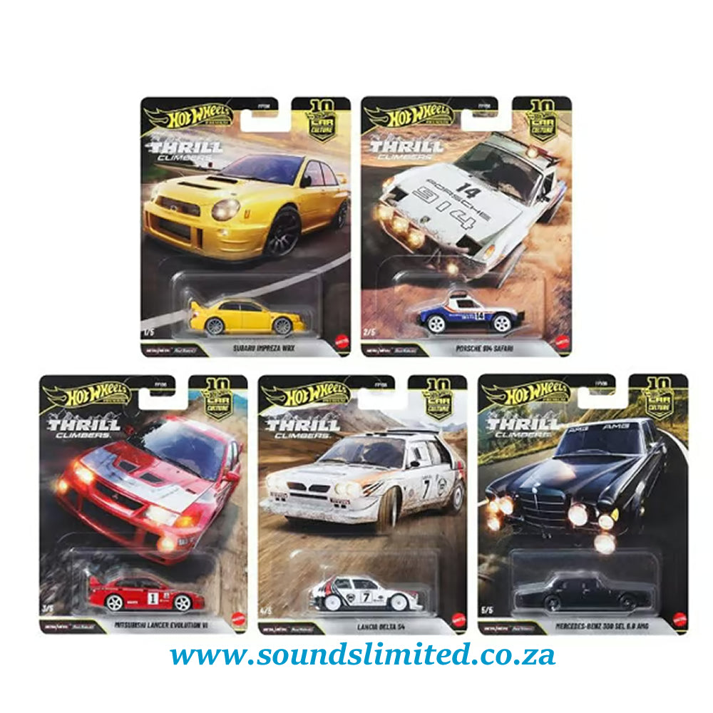 Hot Wheels Premium Car Culture Thrill Climbers Set of 5 FPY86-9C1Q