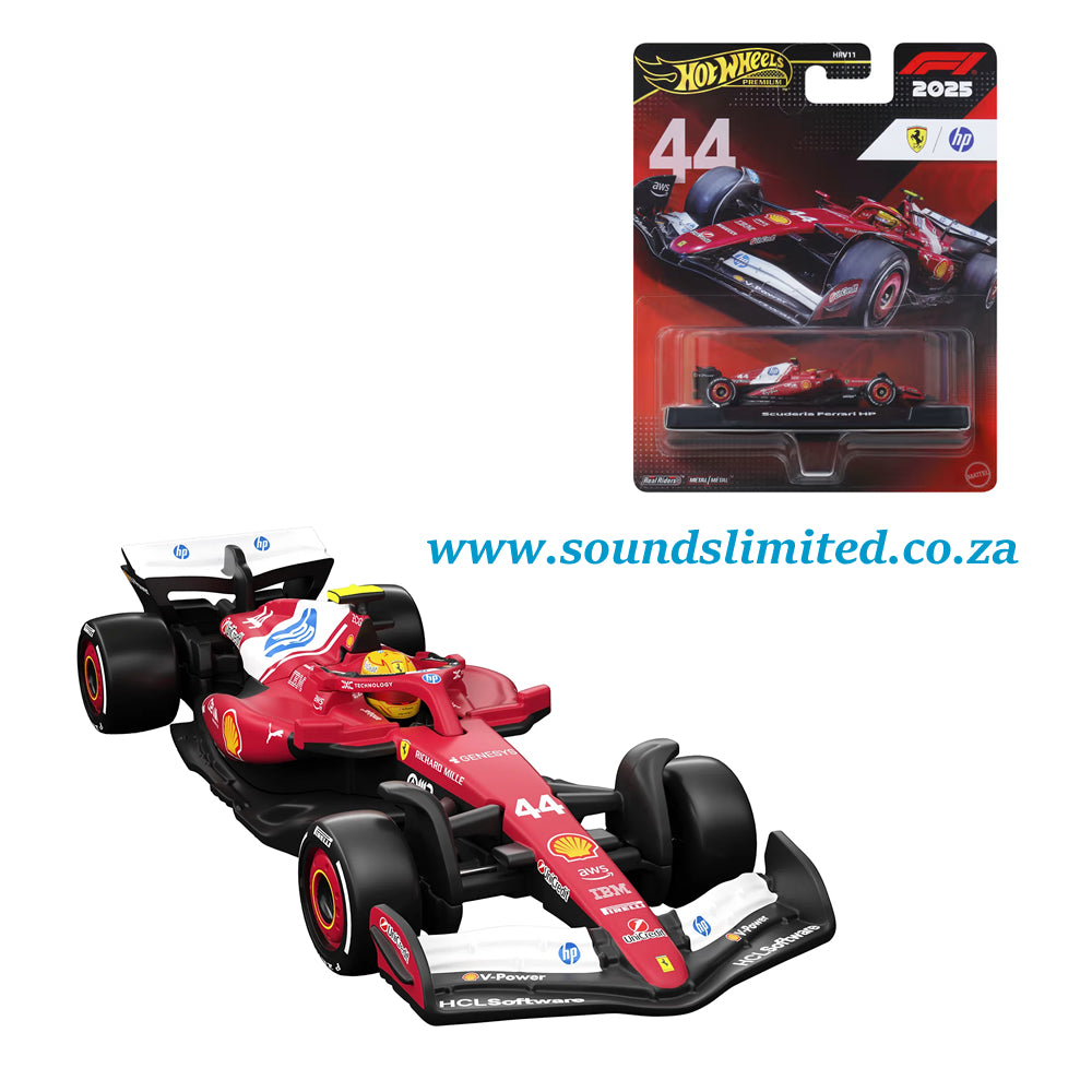 Hot Wheels Premium Collectible Scuderia Ferrari HP Car - Lewis Hamilton JKD86