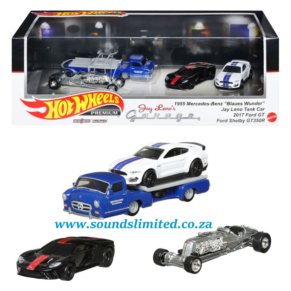 Hot Wheels Premium Collector Set Diorama GMH39-956R HKC17 Jay Leno Garage