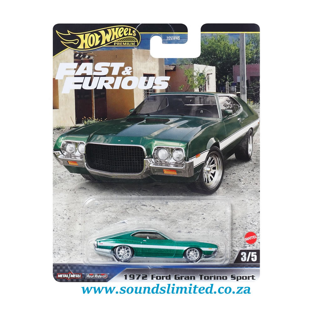 Hot Wheels Fast and Furious - 2024 1972 Ford Gran Torino Sport Premium Mix 3 HYP72