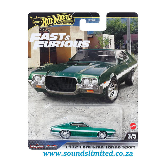 Hot Wheels Fast and Furious - 2024 1972 Ford Gran Torino Sport Premium Mix 3 HYP72