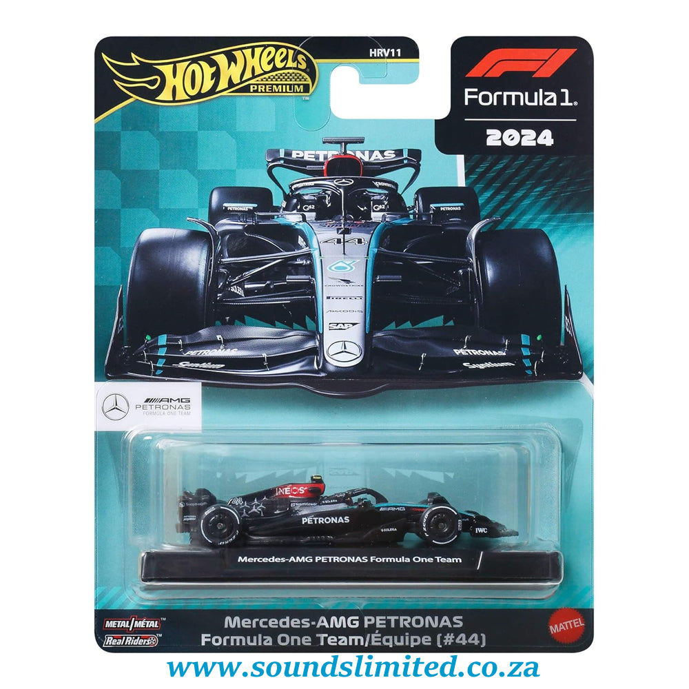 Hot Wheels Premium Formula 1 Mercedes-AMG Petronas #44 Lewis Hamilton Formula One Team W15 JBM16