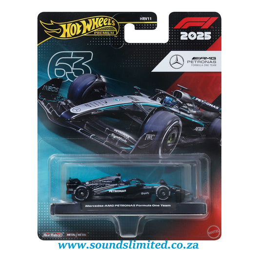 Hot Wheels Premium Mercedes-AMG PETRONAS 2025 Formula 1® Team #63 JKD80