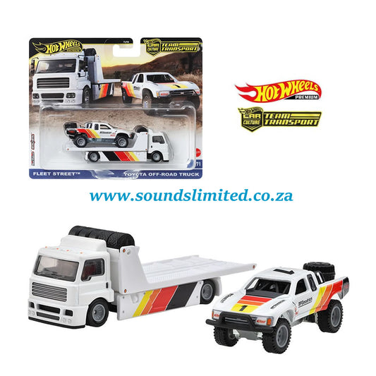 Hot Wheels Premium Team Transport #71 Fleet Street & Toyota Off-Road Truck HRV39
