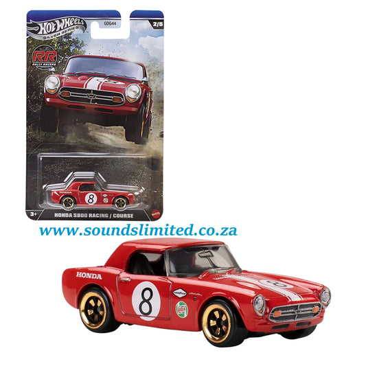 Hot Wheels Rally Racers Silver Series Honda S800 Racing JKX62