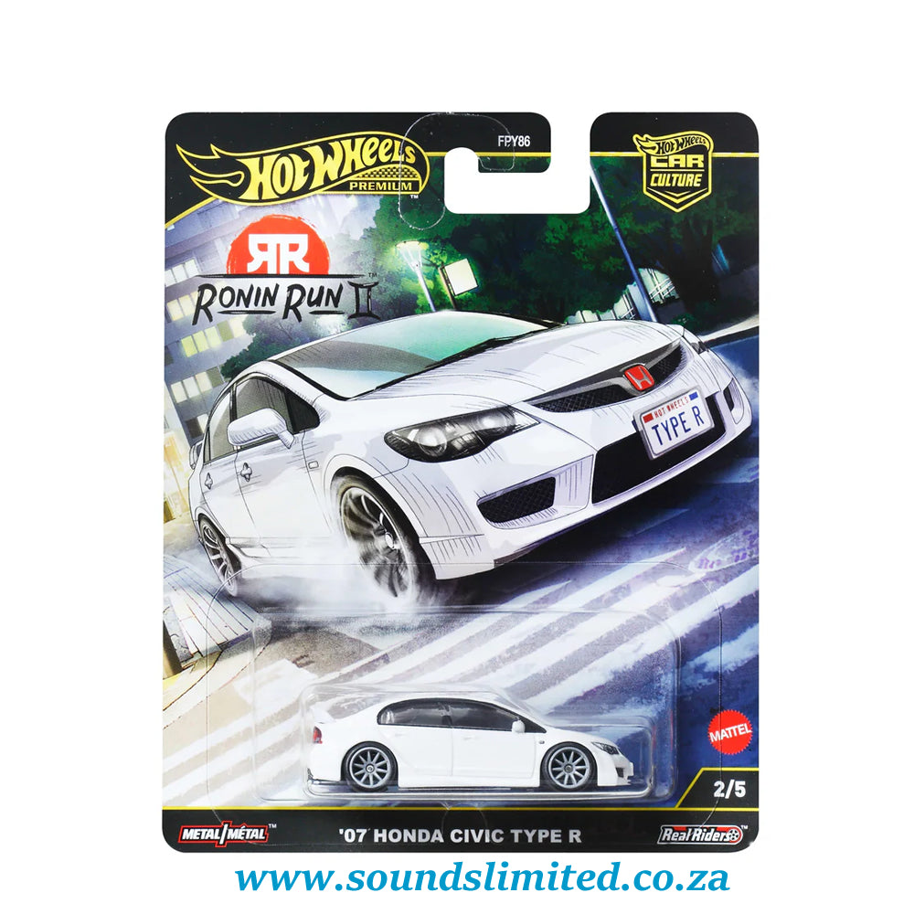 Hot Wheels Ronin Run II Premium Car Culture '07 Honda Civic Type R JBK53