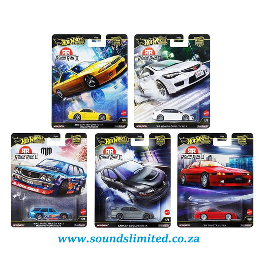 Hot Wheels Ronin Run II Premium Car Culture Set of 5 FPY86-976M