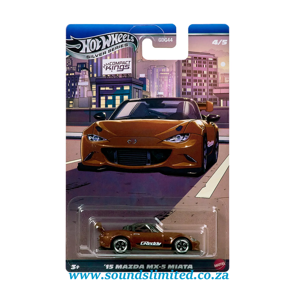 Hot Wheels Silver Series Compact Kings ’15 Mazda MX-5 Miata JKX56