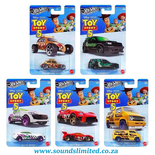 Hot Wheels Silver Series Disney Pixar Toy Story 5 Set of 5 GDG83-977M