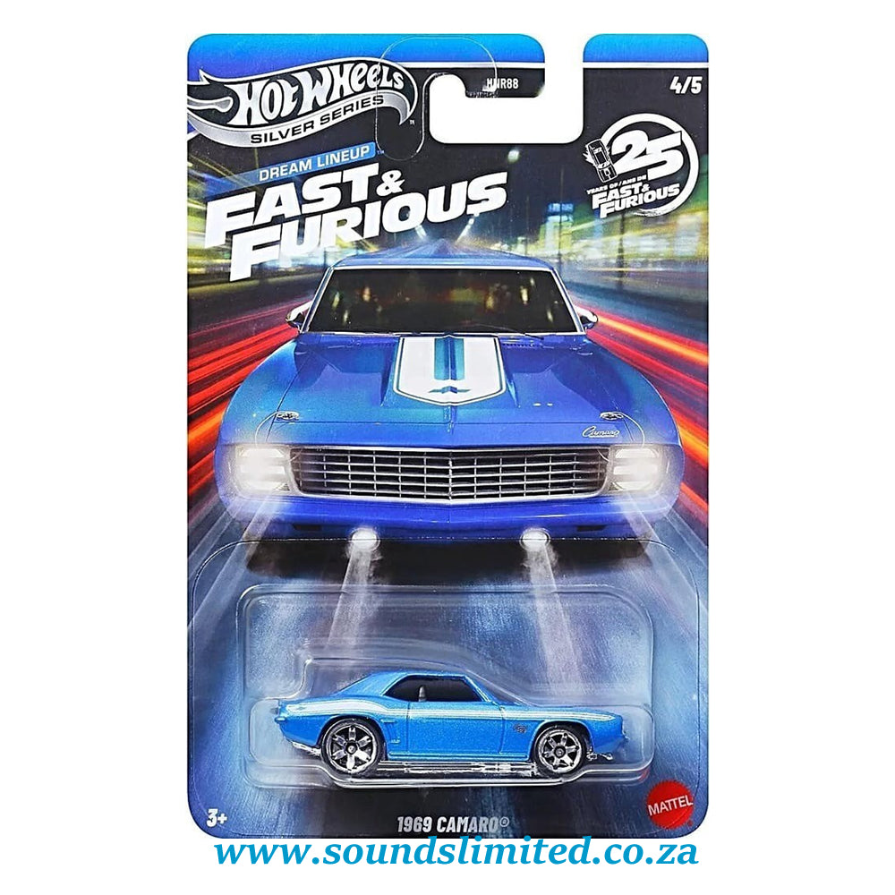Hot Wheels Silver Series Fast and Furious Dream Lineup 1969 Camaro JKX13
