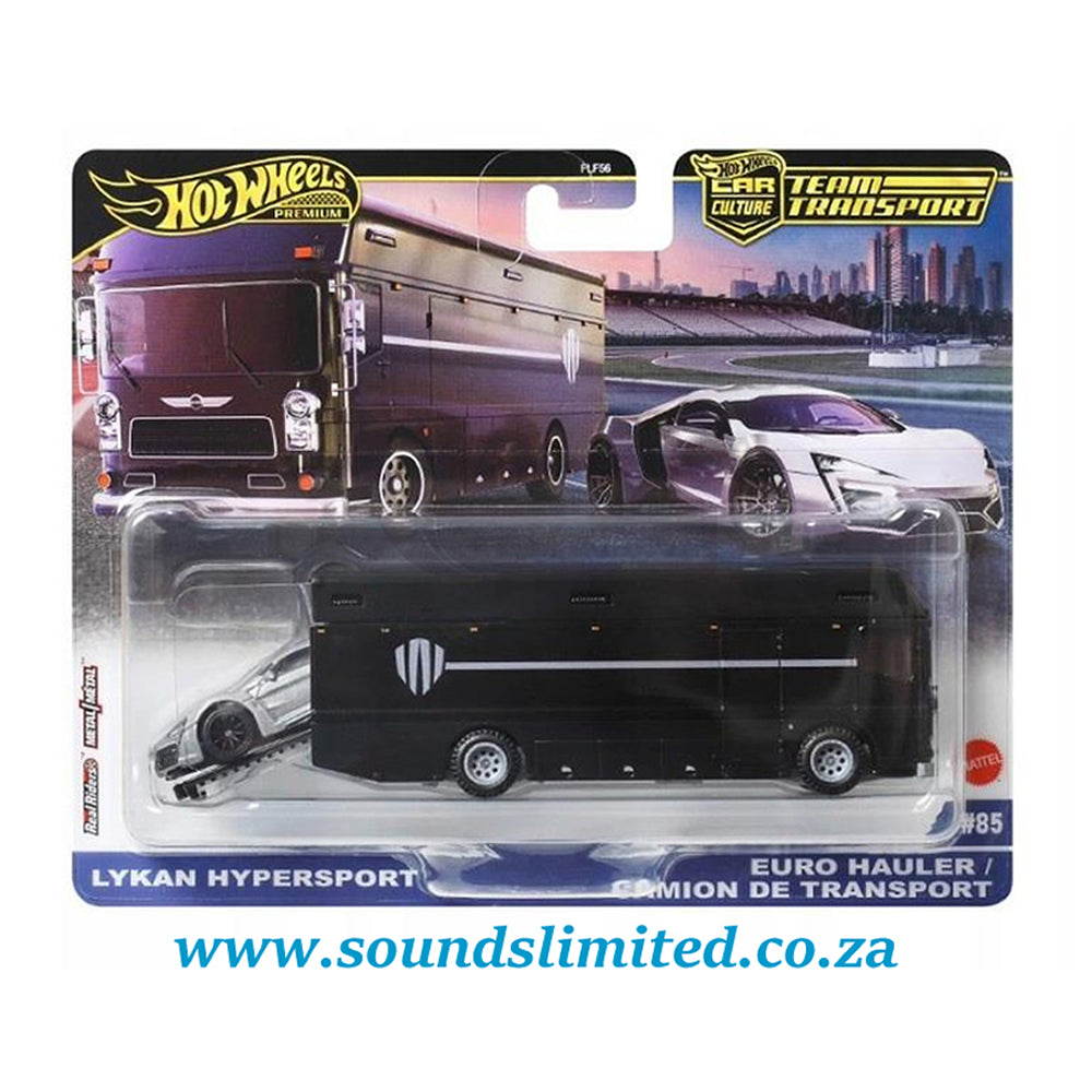 Hot Wheels Team Transport #85 Lykan Hypersport & Euro Hauler JBM39