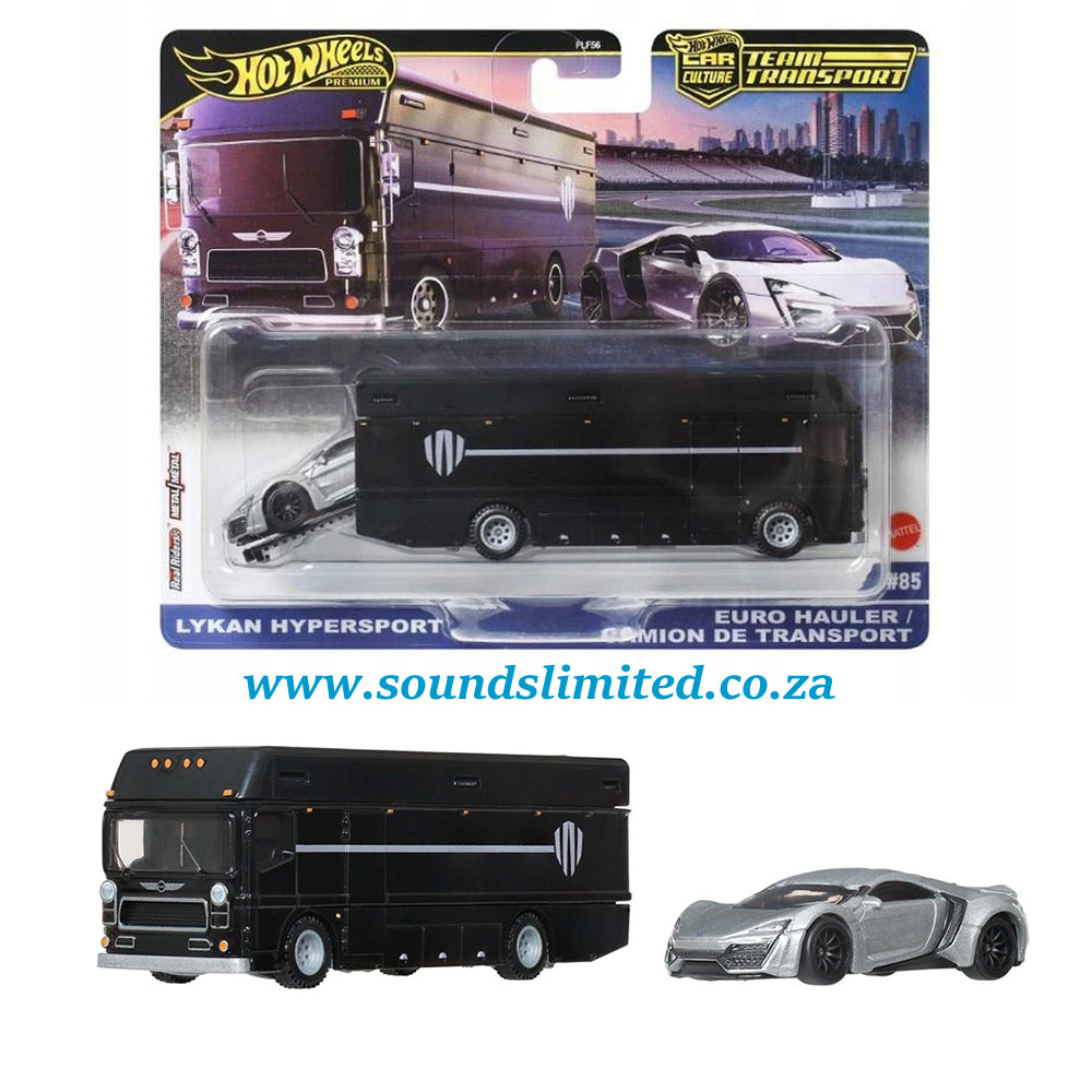 Hot Wheels Team Transport #85 Lykan Hypersport & Euro Hauler JBM39