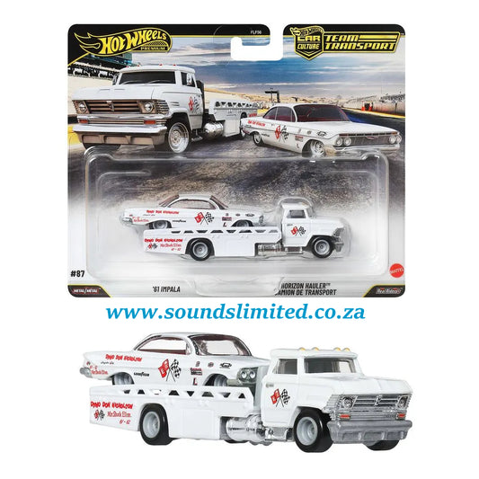 Hot Wheels 2026 Car Culture Team Transport #87 '61 Impala & Horizon Hauler JHX88