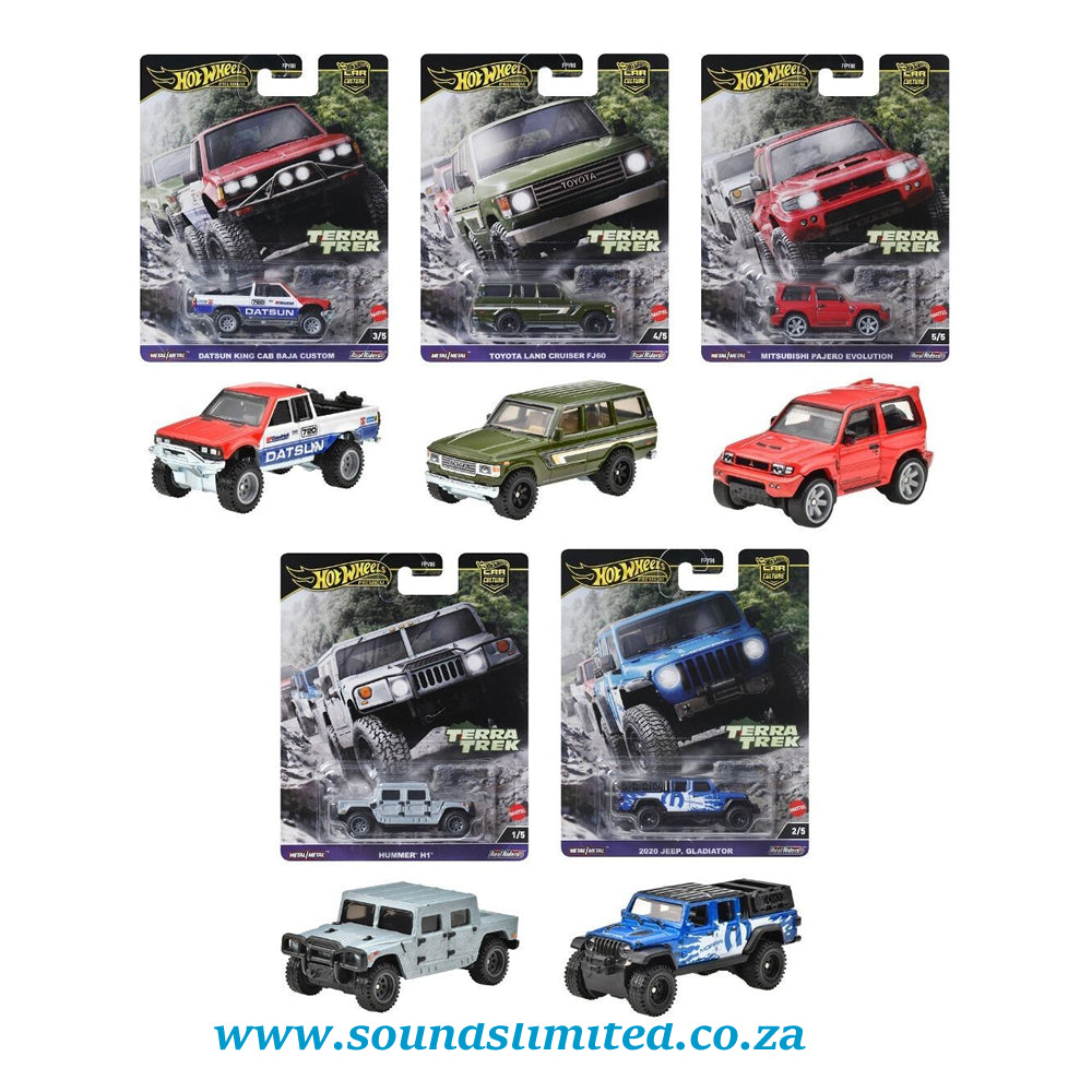 Hot Wheels Terra Trek Premium Car Culture set of 5 FPY86-961C