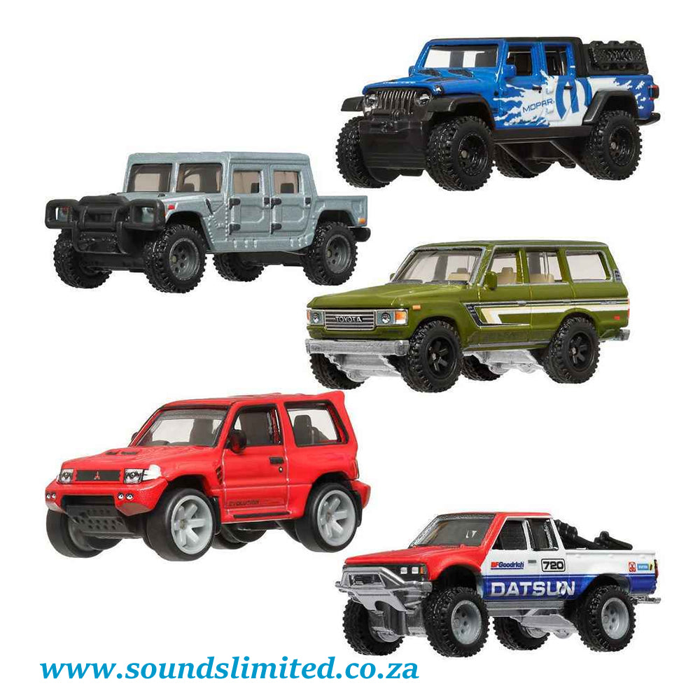 Hot Wheels Terra Trek Premium Car Culture set of 5 FPY86-961C